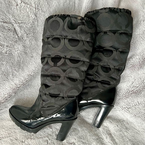 Coach High Heeled Winter Boots - Picture 2 of 6